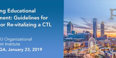 POD-AAC&U Organizational Development Institute, Atlanta GA, January 23, 2019