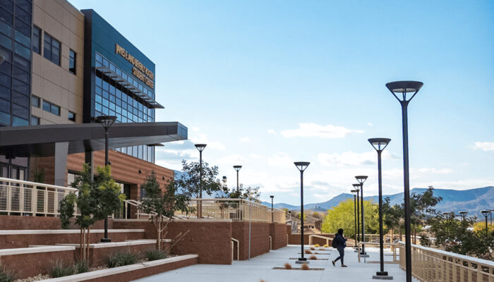 A view of the student center at Nevada State College in Henderson, Nevada