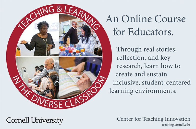 Cornell’s Open Online Course on Inclusive Teaching