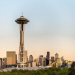 Cityscape Photo of The Space Needle Observation Tower in Seattle, Washington